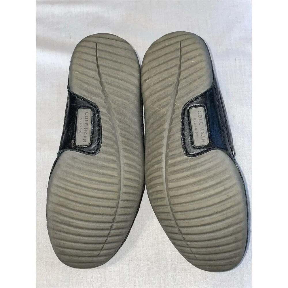 Cole Haan Grand O’s Driving Mocs Men’s Size 7 M Black Leather Motogrand Slip On